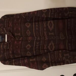 Nwot American Rag Men's Tribal Pattern Flannel